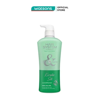 Dầu Xả Hair System By Watsons Mềm Mượt Tóc Keratin Silk 500ml