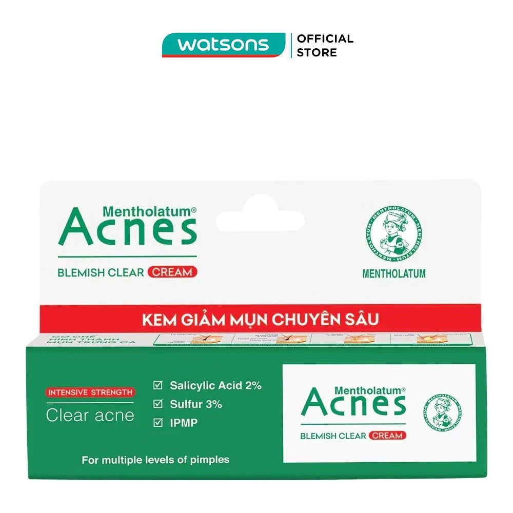 Kem Chấm Mụn Acnes Giảm Mụn Chuyên Sâu Blemish Clear Cream 10g