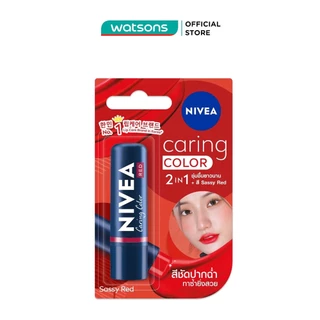 Son Nivea Caring Color Sassy Red 4.8g - Đỏ Quyến Rũ