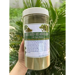 Bột diếp cá sấy lạnh nguyên chất hộp 500gram. Rau diếp cá sấy lạnh xay bột.