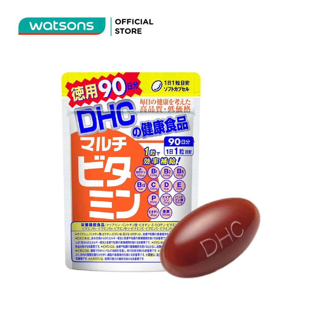 [Mã FMCGWA101 giảm 8% đơn 250K] Thực Phẩm Bảo Vệ Sức Khỏe DHC Multi Vitamins (90 Days Supply) 90 viên