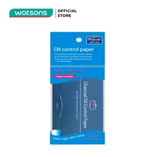 Giấy Thấm Dầu Mayan Charcoal Oil Control Paper Than Hoạt Tính (100 Tờ/ Gói)