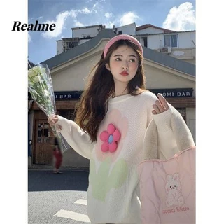 Áo sweater Dệt Kim Chui Đầu Dáng Rộng Phong Cách Hàn Quốc Thời Trang Mùa Thu Mới 2023