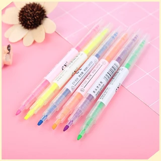 Set 6 Bút Dạ Quang Highlight Đánh Dấu Ghi Chú, Trang Trí Sổ Tay - TESOVN