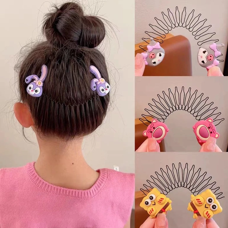 Lược Cài Tóc Con Hình Gấu / Dâu Tây🍀FREESHIP🍀Xược Tóc Gãy Ngược Vô Hình Làm Gọn Tóc Cho Bé Gái