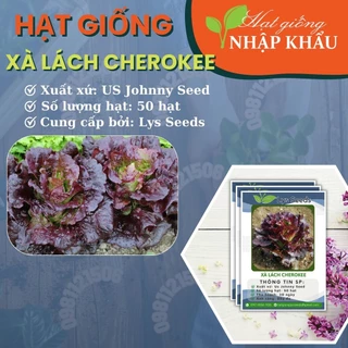 Hạt giống xà lách cherokee. Xuất xứ: USA. 50 hạt/gói