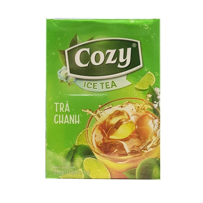 Trà hoà tan Cozy Icetea Chanh (15g x 18 gói/hộp) - TCZ024