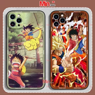 Ốp lưng iphone anime one piece luffy son goku cạnh vuông silicon dẻo cho ip 6/6s/7/8/X/XS/11/12/13/14 Pro Plus Max