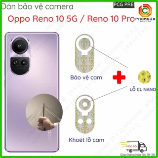 [mua 1 tặng 1] Bộ dán bảo vệ camera Oppo Reno 10 5G / Reno 10 Pro 5G loại ppf chống trầy xước, siêu bền