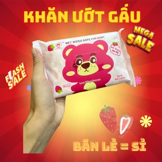 Set 10 Gói Khăn Giấy Gấu Dâu