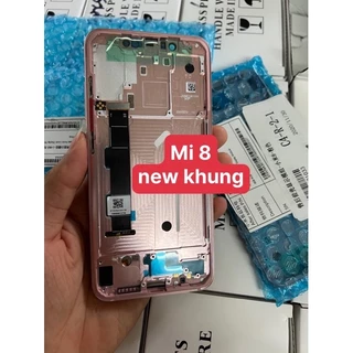 Màn hình Xiaomi Mi 8 zin hãng liền khung mầu hồng