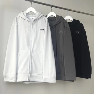 Áo Khoác Nỉ Zip Kéo Unisex Tag Nhựa WZS