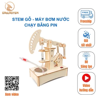 Đồ chơi STEM - Mô Hình Máy Bơm Nước Chạy Bằng Pin - STEM Khoa Học, Giáo Dục, Trí Tuệ.