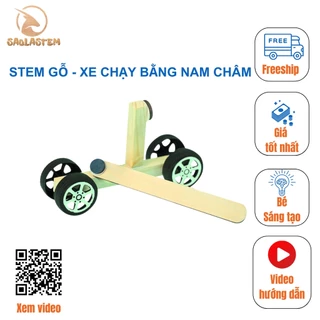 Đồ chơi STEM - Đồ Chơi Lắp Ráp Mô Hình Xe Chạy Bằng Nam Châm - STEM Khoa Học, Giáo Dục, Trí Tuệ.