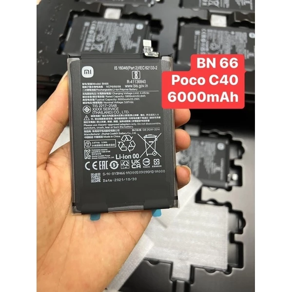 Pin Xiaomi Poco C40 (BN 66 ) zin hãng 6000mAh