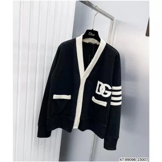 Áo Khoác cardigan DG 2 Lớp Phối Khóa  Cực Dày Dặn Cho Nam Nu