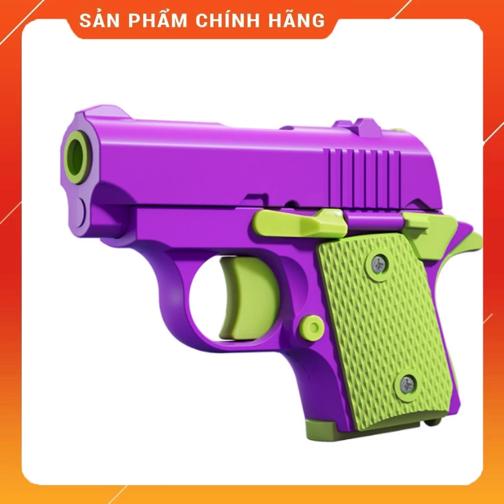 Đồ chơi nhựa in 3D sung m1911 mini cà rốt động lực