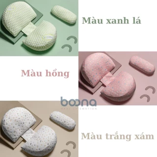 Gối bầu cánh tiên cao cấp Boona shop BECON  giảm tối đa đau lưng, tặng kèm gối phụ, hỗ trợ mẹ và bé ngủ ngon giấc