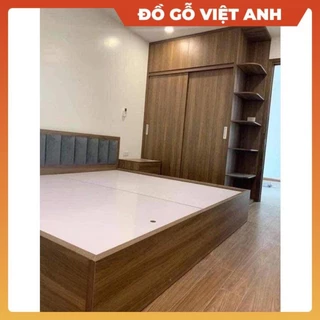 Bộ combo phòng ngủ chồng tầng 4 món gỗ MDF gồm giường tủ bàn trang điểm táp đầu giường, Đồ gỗ VIỆT ANH cao cấp
