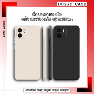 Ốp lưng Xiaomi Redmi A1 / A2 viền vuông TPU đen trơn chất lượng