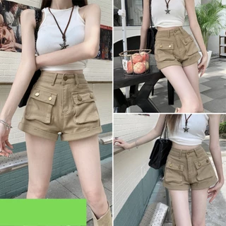 Quần short nữ, quần nữ túi hộp newbrand hàn quốc size S M L SKUQ-21A sheboutique90