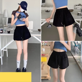 Quần short nữ, quần đùi nữ chất da cá loại 1 hè nhiều màu dây rút size S M L SKUQ-70A1 kenshop198