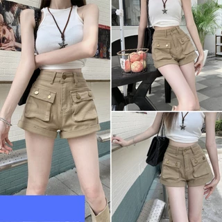 Quần short nữ, quần nữ túi hộp newbrand hàn quốc size S M L SKUQ-21A shopcuamem