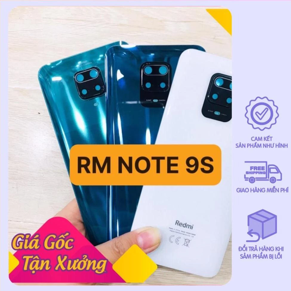 (bán buôn) LƯNG XIAOMI REDMI NOTE 9S LENS - VỎ XIAOMI REDMI NOTE 9S LENS - NẮP PIN XIAOMI REDMI NOTE 9S LENS hbboutique