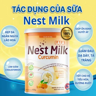 Sữa Nghệ Nest Milk Curcumin - Hỗ Trợ Người Đau Dạ Dày, Đại Tràng - Tốt Cho Mẹ Sau Sinh- Giúp đẹp da - Chống Lão Hóa