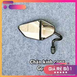 KÍNH CHIẾU HẬU MẪU YAMAHA CHÂN XOẮN XÀI CHO YAMAHA, HONDA [HÌNH THẬT]