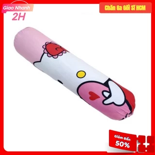 Vỏ gối ôm 35x100cm Cotton Poly, Bao gối ôm không lo bai xù Hello Kitty