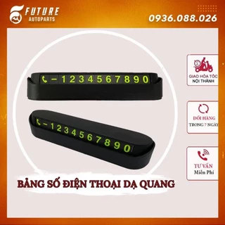 Bảng Số Điện Thoại Ô Tô Gắn Taplo Xe Hơi Có Dạ Quang VERSION 3