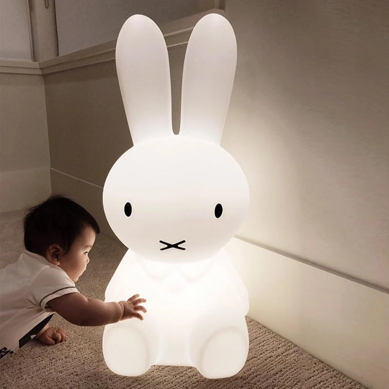 (SẴN ĐÈN 1 MÀU) Đèn Bàn,đèn Ngủ Decor Hình Thỏ Miffy Dễ Thương