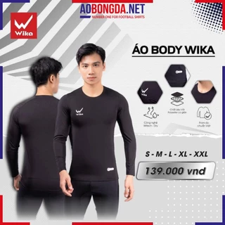 Áo Thể Thao Giữ Nhiệt Wika Ôm Body , Áo Thun Tập Gym Thể Thao Ôm Body Co Giãn 4 Chiều Cực Tốt