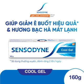 Kem đánh răng SENSODYNE Cool Gel 160g giúp giảm ê buốt hiệu quả với hương bạc hà mát lạnh