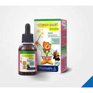 Pharmalife Fitobimbi D3K2 giúp xương và răng chắc khỏe, Lọ nhỏ giọt 30ml