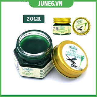 Cao Bôi Muỗi Đốt, Dầu Cù Là Sả Green Herb Balm Thái Lan Chiết Xuất Thảo Dược An Toàn Cho Bé 20GR - June6.vn