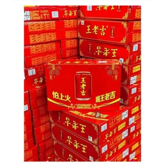 [ Giá Sỉ] Thùng 24 Lon Trà Sâm, Trà thảo mộc Wanglaoji lon 310ml uống là phê