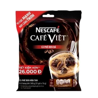 Cà Phê Đen Đá Nescafe Cafe Việt Bịch 35 Gói * 16G love