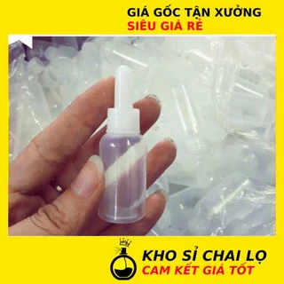 [KHO SỈ RẺ] [Combo 100sp] Chai Lọ Nhỏ Mắt Nhựa 5ml,10ml,20ml (Có Nút), Ống Hút Mụn, Hút Máu Bầm