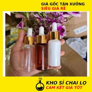 [KHO SỈ RẺ] Lọ Chiết Serum ❂ [30ml,50ml,100ml] Chai Lọ Nhựa Pet Đựng Tinh Dầu Bóp Giọt Khoen Vàng Chiết Mỹ Phẩm