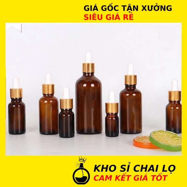 Lọ Chiết Serum ❂ [15ml,20ml,30ml,50ml,100ml] Lọ Đựng Tinh Dầu Bóp Giọt Chiết Mỹ Phẩm , Phụ Kiện Du Lịch