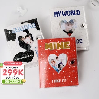 Album Ảnh Mini Dễ Thương DecorMe Cho Ảnh Thẻ Polaroid KPOP LOMO 3 inch Fuji Instax và danh thiếp SMA