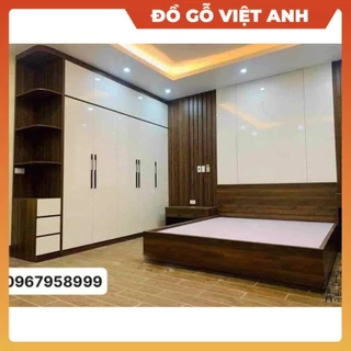 Bộ combo phòng ngủ chồng tầng 4 món gỗ MDF gồm giường tủ bàn trang điểm táp đầu giường, Đồ gỗ VIỆT ANH cao cấp