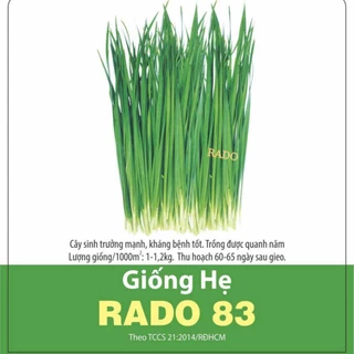 Hạt giống Hẹ lá Rado 83 - 1g siêu to thơm ngon giòn ngọt dễ trồng ít sâu bệnh hại