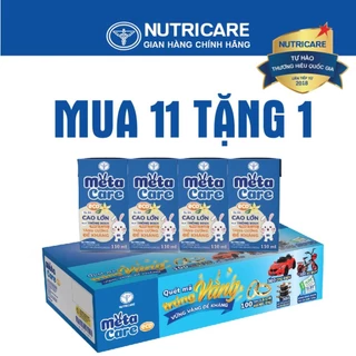 [Mua 11 lốc tặng 1] Sữa nước Nutricare Metacare ECO phát triển toàn diện (180ml) và (110ml)