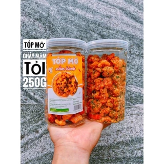 Tóp mỡ sốt mắm hành 250gr giòn rộp rộp - cay nhẹ