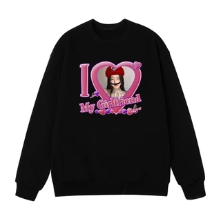 Áo SWEATER In Hình I Love My Boy/Girlfiend chất nỉ chân cua cotton 100%..Thiết Kế Theo Yêu Cầu