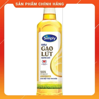 Dầu Ăn Simply 1 Lít Đậu Nành/Gạo Lứt/Hạt Cải