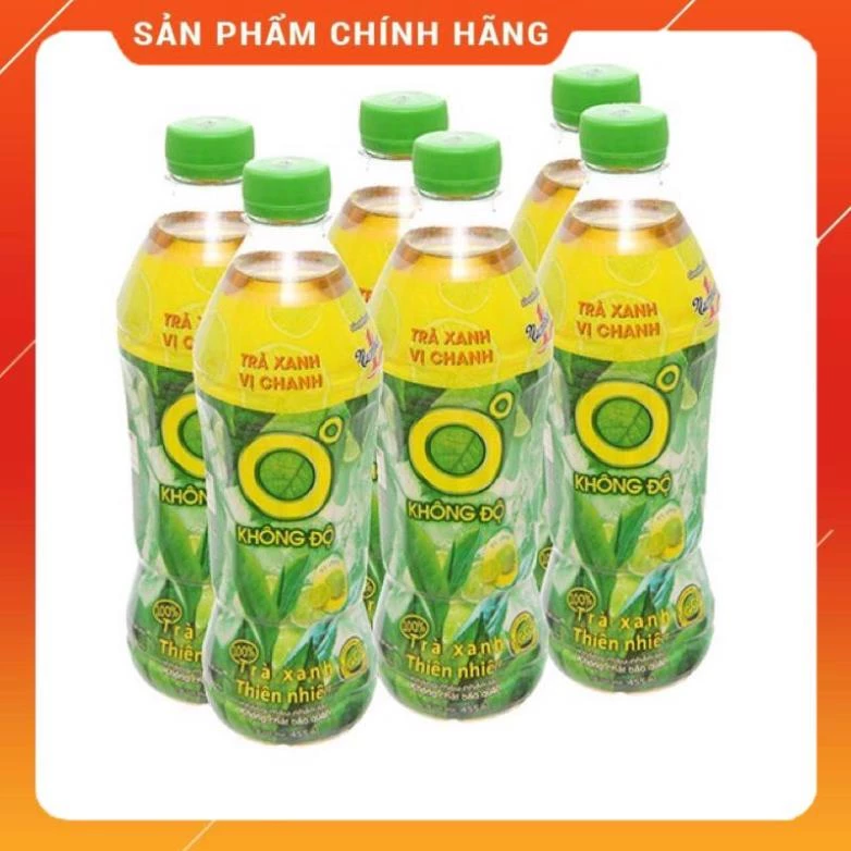 1 Lốc ( 6 Chai ) Trà Xanh Không Độ 455ml